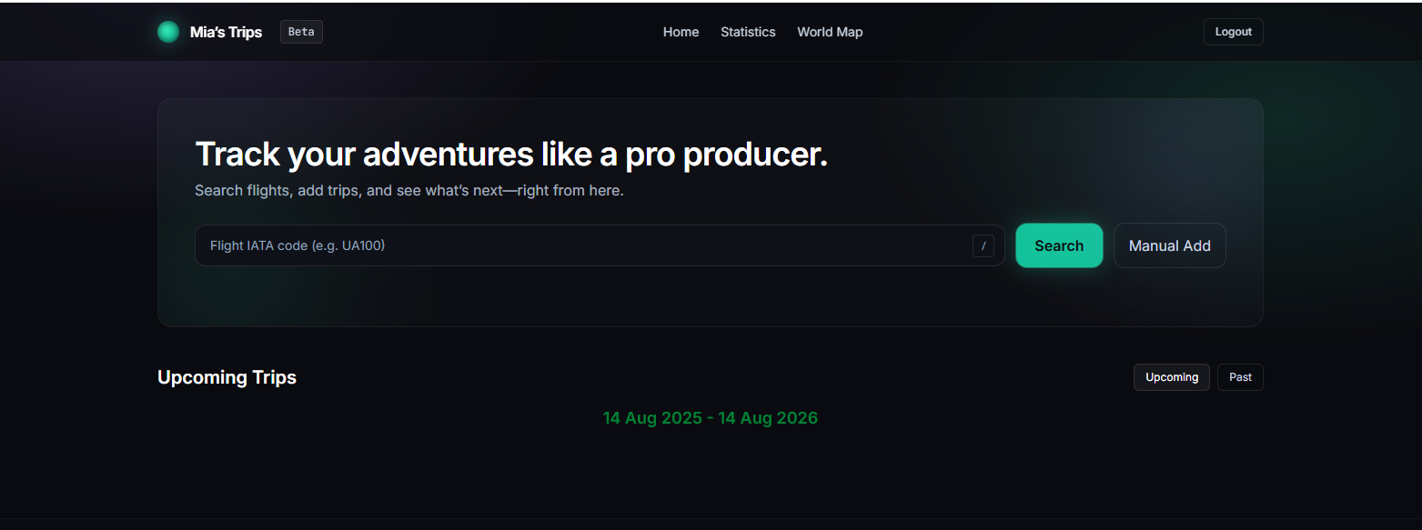 Trip Tracker website using Go, Templ, HTMX, and TailwindCSS